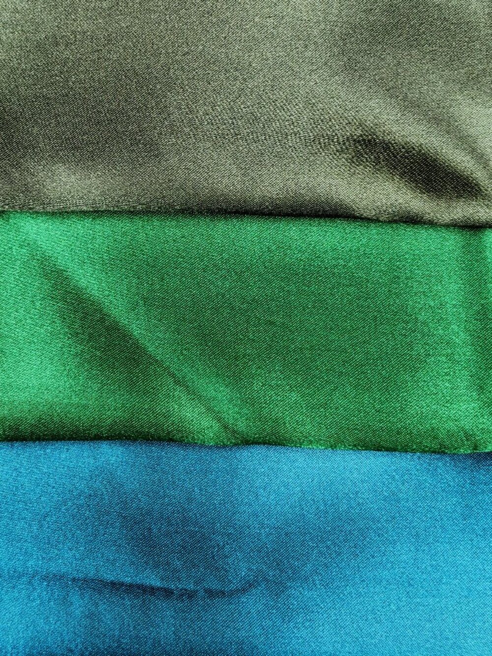 Choose Solid GREENTones in Poly-Silk 36” Square SCARF by ORNAMENTS Ranch West